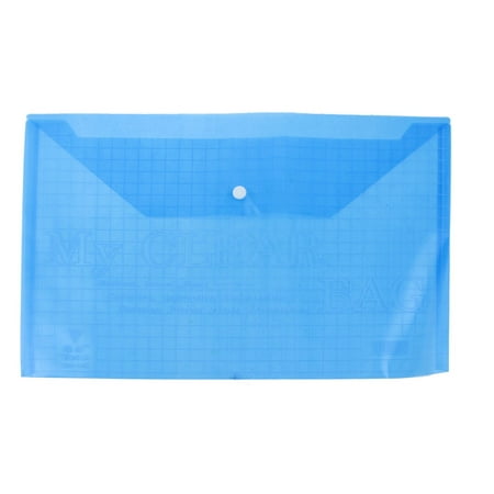 REGALWOVEN Water Proof A4 Paper Document File Bag Case Holder Organizer Blue Clear