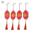 thumbnail image 2 of 1 Set Chinese Knot Decor Waterproof Auspicious Sign Bright Color Good Fortune Red Knot Pendant for Chinese New Year Beig, 2 of 6