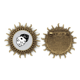 thumbnail image 1 of El casino de los dados negro blanco ilustracion Pin de gancho de metal vintage con forma de sol Unbranded M, 1 of 3