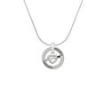 thumbnail image 2 of Delight Jewelry Silvertone Heart with Arrow Hockey Ring Charm Necklace, 18", 2 of 4