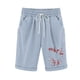 thumbnail image 2 of Puntoco Pantalones cortos deportivos para mujer Pantalones cortos con cordón y estampado de cintura elástica para mujer, 2 of 3
