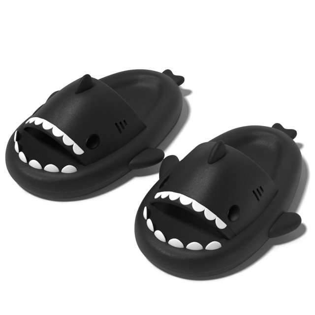 Feslishoet Shark Slippers Soft Beach Cloud Platform Women Indoor Bathroom Slides Summer Mules Outside EVA Men Shoes qym unisex