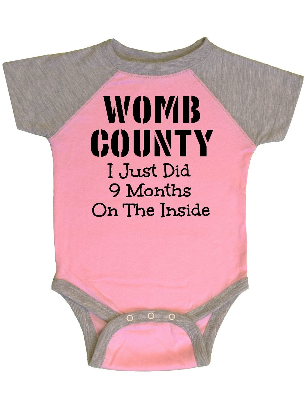 I Just Did 9 Months On The Inside New Baby Funny Jail Time Out Infant Bodysuit