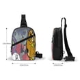 thumbnail image 4 of Lsque Scooby-Doo Pattern Chest Package – Foldable Waterproof Chest Bag with Adjustable Shoulder Strap, Double Zipper Compartments & D-Buckle Design, 4 of 7
