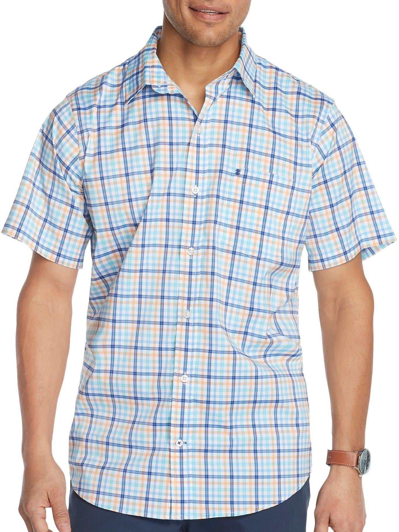 IZOD Mens Advantage Plaid Print Short 