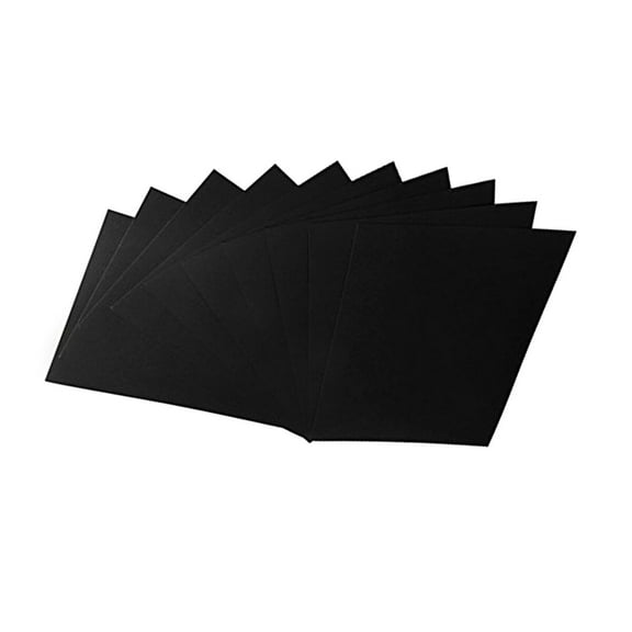 FRCOLOR A4 Black Paper for DIY Crafts Suitable for Business Cards Scrapbook and Kids Artwork 250gsm