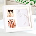 thumbnail image 4 of Baby Hand Foot Print Clay Cast Kit Picture Frame Christening/Baby Shower Gift, 4 of 4
