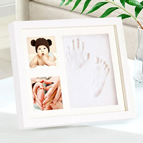 Baby Hand Foot Print Clay Cast Kit Picture Frame Christening/Baby Shower Gift