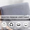 thumbnail image 3 of Ebello Home Inc Coastal Fabric Solid Print Accent Chair, Espresso Gray, 3 of 4