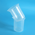thumbnail image 4 of Kitchen Lab Graduated Beaker Clear Plastic Measuring Cup Thicken with Cap Measuring Jug 200ML 8Pcs,8 * 200ml Beaker,transparent, 4 of 8