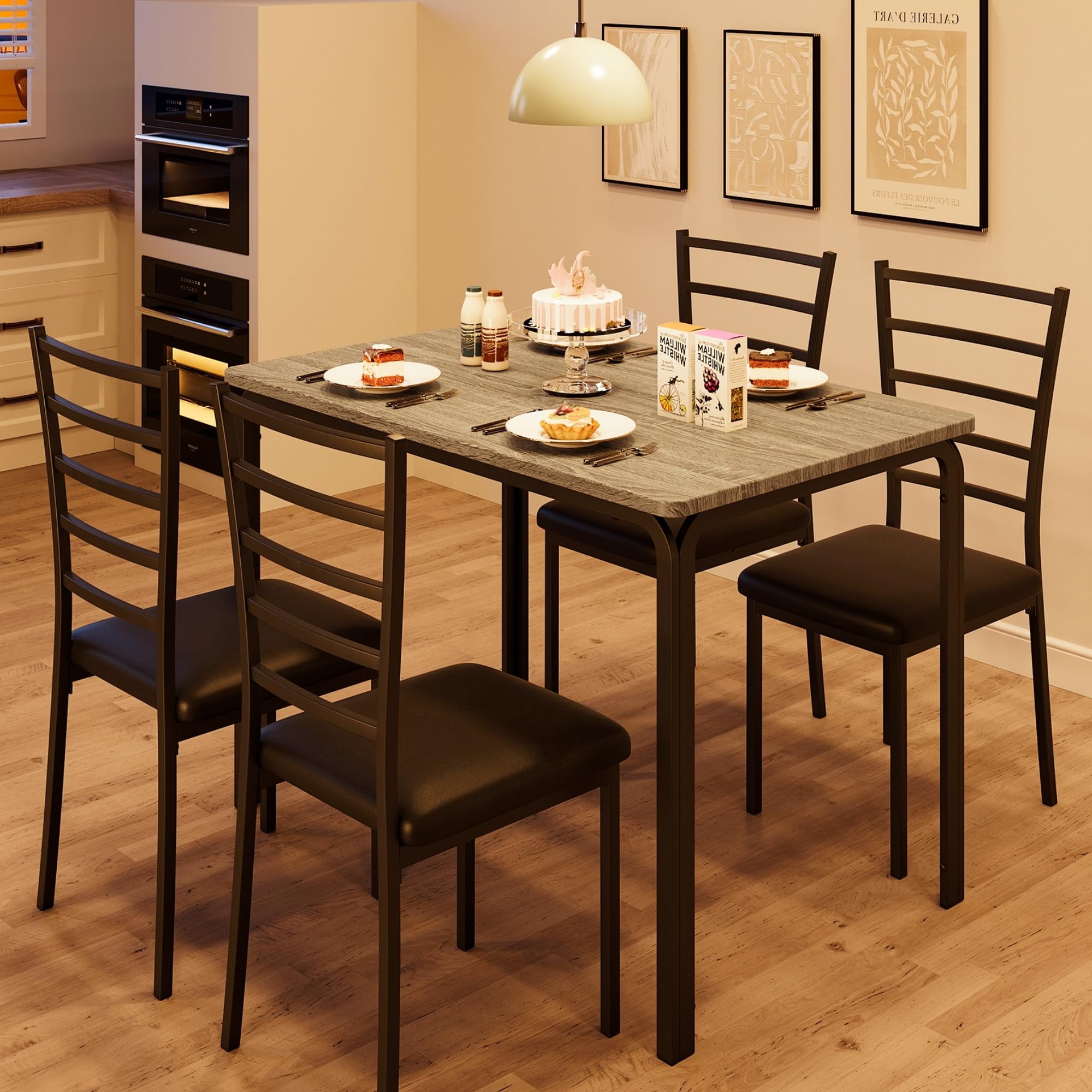 Dining Table Set Glass Dining Room Table Set for Small Spaces