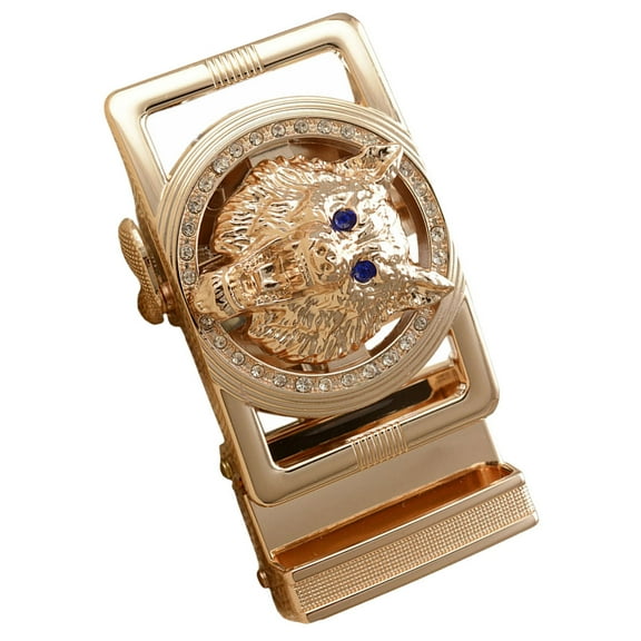 MLINS Wolf Head Belt Buckle Trouser Belt Buckle Men Waist Belt Buckle Replacement Retro Suit Belt Buckle