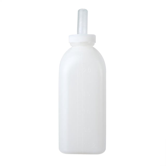 Botella de leche plástica de la medicina del agua de alimentación del becerro de los animales de granja 2L con la escala
