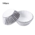 thumbnail image 3 of 100 Pieces Cupcake Paper Liners Mini Non-Stick Muffin Baking Molds DIY Pastry Chocolate Home Kitchen Bakeware  Green, 3 of 10