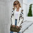 thumbnail image 4 of Cardigan Grande Taille pour Femmes, Mode Personnalité, Chandail Léopard, 4 of 9