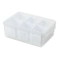 thumbnail image 2 of Caja de almacenamiento de alimentos de 6 rejillas Contenedores de refrigerador reutilizables transparentes multipropósito Caja de almacenamiento de Macarena Contenedor de almacenamiento, 2 of 8