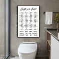 thumbnail image 4 of Black and White Bathroom Poster Funny Bathroom Quote Wall Art  Cute Canvas Print Wall Decor Minimalist Toilet WC Artwork, 4 of 6