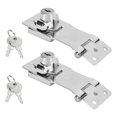 thumbnail image 4 of Keyed Hasp Locks Keyed Locking Hasp Waterproof Durable  for Cabinet Doors, 4 of 8