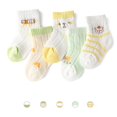thumbnail image 4 of Baby and Toddler Girls Boys Cartoon Mid-Crew Socks Heart Car Print Ankle Socks, 5 Pack, Sizes 6M-7T, 4 of 4