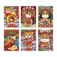 thumbnail image 2 of simhoa 6pcs Chinese Red Envelopes New Year Packets Ox Hongbao Envelope 2021 Chinese Ox Style9, 2 of 3