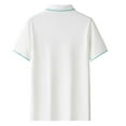 thumbnail image 3 of Aursykel Business Shirts for Men Casual Collared Shirt Comfortable Work Tops with 3 Buttons Short Sleeve Tees, 3 of 4