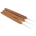 thumbnail image 4 of Peahefy Tresse Outil de Tissage de Cheveux, Crochet de Dreadlock, 9pcs Dreadlock Crochet Crochet Ensemble Simple Double 3 Bambou Poignée Tresse Outil de Tissage de Cheveux, 4 of 8