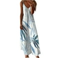 thumbnail image 1 of Robe Décontractée pour Femmes, Robe pour Femmes, Mode Décontractée Aguichant Imprimée Camis Sans Manches Col en V, Robe Aguichant pour Femmes, Robe d'Été Décontractée pour Femmes, 1 of 5