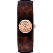 Caravelle Women's Resin Bangle Watch - Tortoise