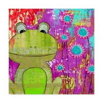 Trademark Fine Art 'Whimsical Frog' Canvas Art by Jennifer McCully