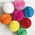 thumbnail image 3 of Nvzi 12 piezas de bolas de nido de abeja para decoración de fiestas, 6, 8, 10 y 12 pulgadas, bolas de nido de abeja,cumpleaños, bodas, decoración de guardería, color morado claro, 3 of 4
