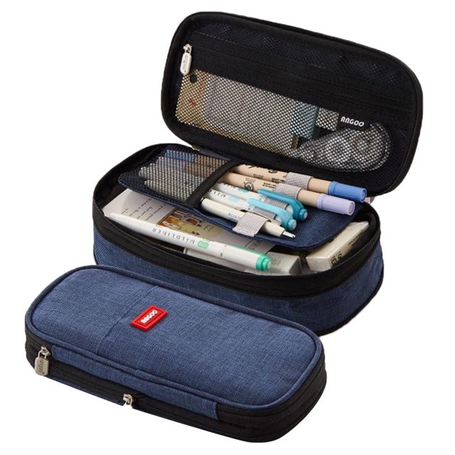 Cute Big Capacity Pencil Pen Case Bag For Middle High School Office College Girl