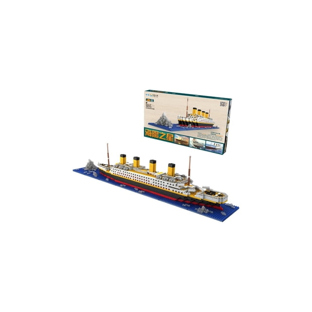Bloque de construcción Titanic Ship 1860 piezas de plástico ABS