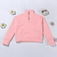 thumbnail image 3 of lnmuld Sweatshirts for Girls,Girls Half Zip Pullover Hooded Sweater with Pocket Autumn Teen Outerwear,Kids Sweatshirts Size:11-12 Years, 3 of 8