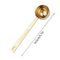 thumbnail image 3 of Stainless Steel Coffee Measuring Spoon with Long Handle for Ground Coffee and Loose Leaf Brewing Milk Frothing And Ingredient Preparation – Kitchen Accessory for Precise Scooping and Pouring, 3 of 4