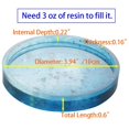 thumbnail image 2 of Paquete De 8 Moldes De Silicona Para Posavasos Redondos Diy Grandes, Diámetro 3,94 Pulgadas / 10 Cm, Moldes Para Fundición Con Resina, C, 2 of 5