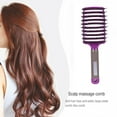 thumbnail image 4 of Cerdas rizadas rectas antiestáticas cepillo para el cabello peluquería herramientas de estilismo, 4 of 8