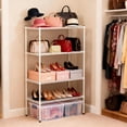 thumbnail image 4 of 4-Tier Adjustable Heavy Duty Metal Wire Storage Rack for Kitchen & Laundry, 4 of 5