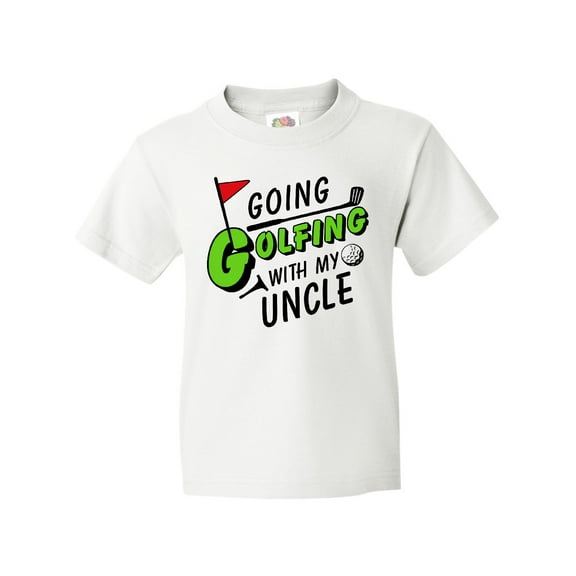 Inktastic Going Golfing with My Uncle- Kids Golf Youth T-Shirt