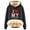 Black sweatshirts, variant on Wycnly Womens Plush Sweatshirt Valentine's Day Hoodies for Women Winter Warm Thickened Soft Fleece Lined Hooded Sweatshirt Fashion Letter Print Sherpa Pullover Sweater Tops