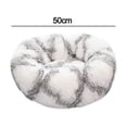 thumbnail image 2 of Plush pet bed self-warming doughnut swaddling, comfortable round plush dog mattress, 2 of 5