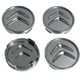 thumbnail image 3 of 4 Uds. Aplicables a cubiertas de ruedas de aluminio X4 de 60mm para Citroen C2 C4 C5 C6 c-quatre Logo negro/cromo, 3 of 5