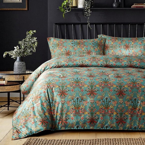 Juego de Edredón King LifeTB 3 Piezas Boho Floral Suave