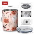 thumbnail image 4 of 12oz Coffee Tumblers Halloween Ghosts and Pumpkins Pattern Stainless Steel Vacuum Insulated Travel Tumbler Coffee Cups Mug with Lid and Straw with Cleaning Brush for Cold & Hot Drinks, 4 of 5
