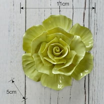 HOOWIFFY Ceramic Flower Wall Hanging Friends Yellow 1Pack