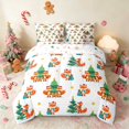 thumbnail image 3 of Manfei Fox King Bedding 7 Pieces Holiday King Bed in a Bag, Magenta Black, Xmas Reversible, 3 of 6