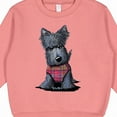 thumbnail image 3 of Inktastic Scottie Dog in Plaid Toddler Sweatshirt, 3 of 4
