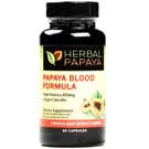 Papaya Leaf Blood Support Formula - Blood Platelet - Bone Marrow Support - Blood Cleanse and Detox - Immune Health - Herbal Remedy - 60/450mg Veggie