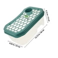 thumbnail image 2 of Raindrops Rectangular Plastic Turtle Tank With Platform For Climbing Exercise And Observation 1 Set 15.72x9.04in, 2 of 6