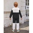 thumbnail image 2 of Arshiner Boys Fashion Big Kids Clothes Cool Soft Crewneck Sweatshirt and Sweat Pants Boy Fall Outfits, 2 of 6