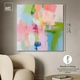thumbnail image 5 of Dynamic Brushwork Canvas Modern Colorful Print by Art Remedy, Gallery Wrapped, 40" x 40", 5 of 8